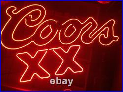 Coors xx Vintage Neon Beer Sign Collectible Great For Man Cave