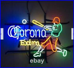 Corona Baseball Sport Vintage Neon Light Sign Glass Artwork Decor 17