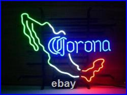 Corona Cerveza Display Real Glass Neon Sign Vintage Bar Cave Room Light