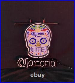 Corona Extra Decor Artwork Shop Bar Vintage Neon Sign Acrylic Printed Skull