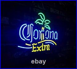 Corona Extra Palm Tree Neon Sign Light Vintage Artwork Bar Boutique Pub Club