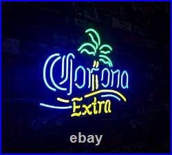 Corona Palm Tree Vintage Hand Craft Neon Sign Light Bar Boutique Wall Window