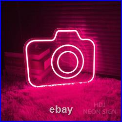 Custom Neon Sign Camera Vintage Neon Sign LED Night Light for Bedroom Wall Decor
