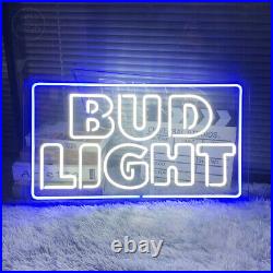 Custom Neon Signs BUD LIGHT Vintage Neon Night Light For Home Wall Shop Decor