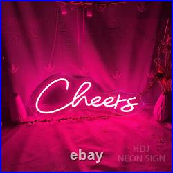 Custom Neon Signs Cheers Vintage Neon Signs Night Light for Bar Party Wall Decor