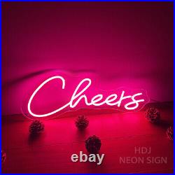 Custom Neon Signs Cheers Vintage Neon Signs Night Light for Bar Party Wall Decor