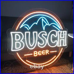 Custom Neon Signs Drink Beer Busch Beer Vintage Neon Light for Wall Shop Decor
