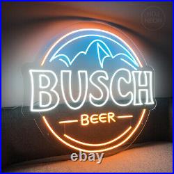 Custom Neon Signs Drink Beer Busch Beer Vintage Neon Light for Wall Shop Decor