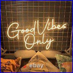 Custom Neon Signs Good Vibes Only Vintage Neon Light for Room Wall Wedding Decor