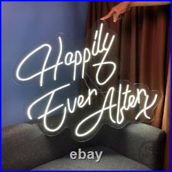 Custom Neon Signs Happily Ever Alter Vintage Neon Light LED Lamp for Wall Decor