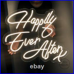 Custom Neon Signs Happily Ever Alter Vintage Neon Light LED Lamp for Wall Decor