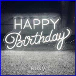 Custom Neon Signs Happy Birthday LED Vintage Neon Sign for Party Home Wall Decor