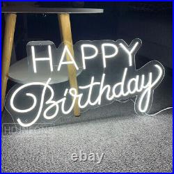 Custom Neon Signs Happy Birthday LED Vintage Neon Sign for Party Home Wall Decor