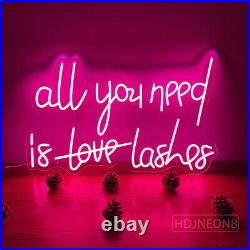 Custom Neon Signs all you need is love lashes Vintage Light for Party Wall Decor