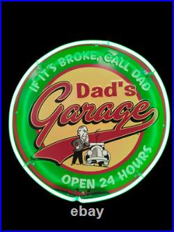 Dads Garage Neon Sign / Dad's Gift Signs Man Cave Fathers Day / Vintage Car Men Dads Garage Neon Sign / Dad's Gift Signs Man Cave Fathers Day / Vintage Car Men