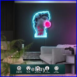 David Blowing Gum Wall Decor LED Neon Light Vintage Neon Sign for Bedroom &#6529