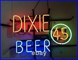 Dixie Beer 45 Bar Sign Real Glass Neon Sign Vintage Cave Decor Visual