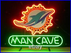Dolphins Acrylic Man Cave Artwork Vintage Bar Neon Light Sign