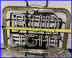 EUC Vintage 80s Bud Light Beer Neon Sign Super Clean Works Great 20x14.5 RWB EUC Vintage 80s Bud Light Beer Neon Sign Super Clean Works Great 20x14.5 RWB