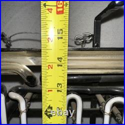 EUC Vintage 80s Bud Light Beer Neon Sign Super Clean Works Great 20x14.5 RWB