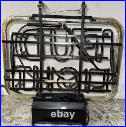 EUC Vintage 80s Bud Light Beer Neon Sign Super Clean Works Great 20x14.5 RWB