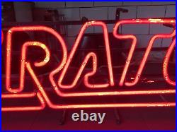 Early Red Neon Sign CRATE Amplifier Company Vintage Rock & Roll 30.5