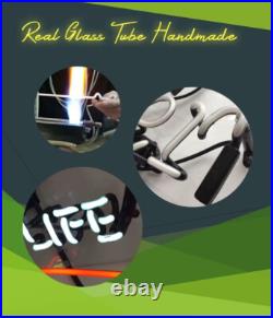 Eat Pie Kill Demons Handmade Neon Light Sign Vintage Shop Gift Artwork 19x15