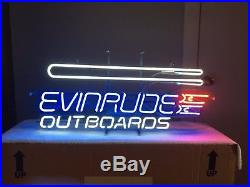 Evinrude Outboard vintage, rare NEON sign, NEW in box