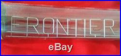 FRONTIER BEER BREWERY RARE EARLY Neon Sign Vintage NOT YOUR AVERAGE ADVERTISING