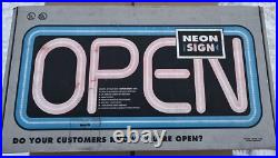 Fallon NEW VTG Unopened BOX 1998 BLUE BORDER NEON BUSINESS SIGN BRAND BRIGHT NOS