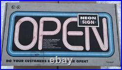 Fallon NEW VTG Unopened BOX 1998 BLUE BORDER NEON BUSINESS SIGN BRAND BRIGHT NOS