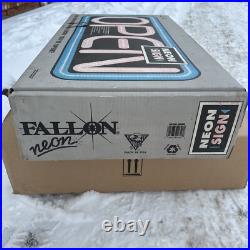 Fallon NEW VTG Unopened BOX 1998 BLUE BORDER NEON BUSINESS SIGN BRAND BRIGHT NOS