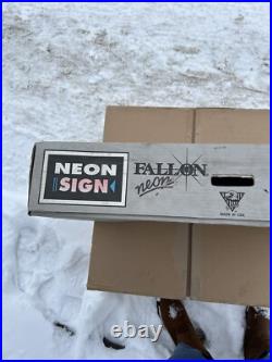 Fallon NEW VTG Unopened BOX 1998 BLUE BORDER NEON BUSINESS SIGN BRAND BRIGHT NOS