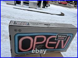 Fallon NEW VTG Unopened BOX 1998 BLUE BORDER NEON BUSINESS SIGN BRAND BRIGHT NOS
