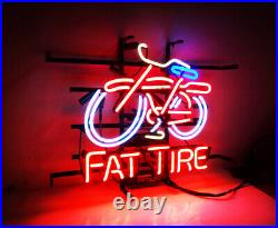 Fat Tire Bike Red Vintage Boutique Workshop Room Wall Decor Neon Light Sign