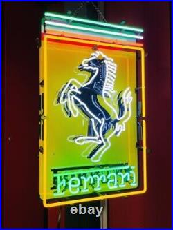 Ferrari Neon Dealership sign. Vintage