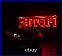 Ferrari Neon Sign Iconic Sports Car Vintage Logo LED Wall Light Ferrari Neon Sign Iconic Sports Car Vintage Logo LED Wall Light