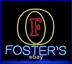Foster's Neon Sign Display Glass Vintage Man Cave Bar Decor 20