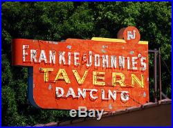 Frankie and Johnnies Vintage Tavern Neon Sign