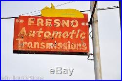 Fresno Automatic Transmission Neon Sign Vintage Sign Old Sign