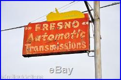 Fresno Automatic Transmission Neon Sign Vintage Sign Old Sign
