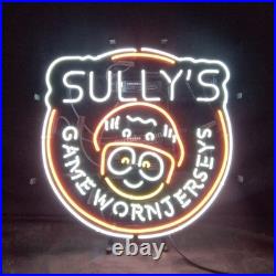 Game Worn Jerseys Real Neon Sign 24x20 Vintage Style Open Window Lamp