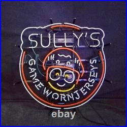 Game Worn Jerseys Real Neon Sign 24x20 Vintage Style Open Window Lamp