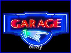 Garage Neon Sign / Garage Pointing Hand Neon Signs / Hot Rod Vintage Car Garage Garage Neon Sign / Garage Pointing Hand Neon Signs / Hot Rod Vintage Car Garage