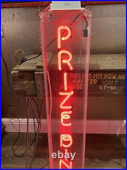 Genuine Vintage Amusement Arcade Neon Sign'Prize Bingo