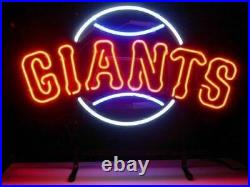 Giants Vintage Neon Sign Display Real Glass Eye-catching Decor Express Shipping
