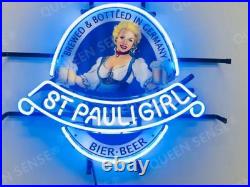 Girl Beer Brewed& Bottled in Germany Neon Light Sign Vintage Style 19