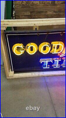 Goodyear porcelain Neon Sign gas oil vintage Collectable Mancave garage