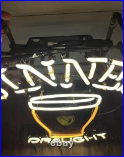 Guinness Draught Beer Neon Sign 28x24 Bar Light Works Vintage Pub Decor Pickup