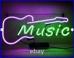 Guitar Music Vintage Bar Room Decor Neon Light Sign Handcraft Lamp 17
